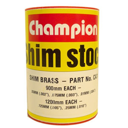 Champion Brass Shim Assortment 60mm Wide Roll 5 Sizes