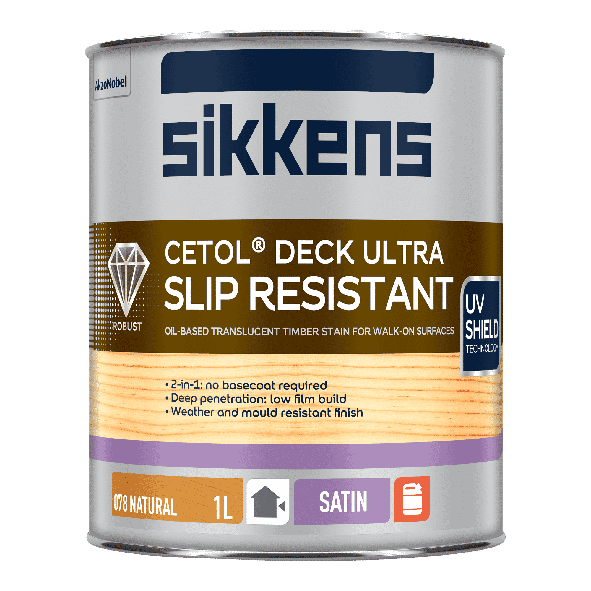 Sikkens Cetol Deck Ultra Slip Resist - Natural 1L