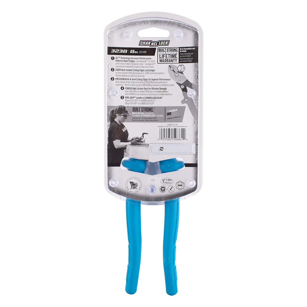 Channellock #3238 1000v DIAGONAL PLIER - 200mm