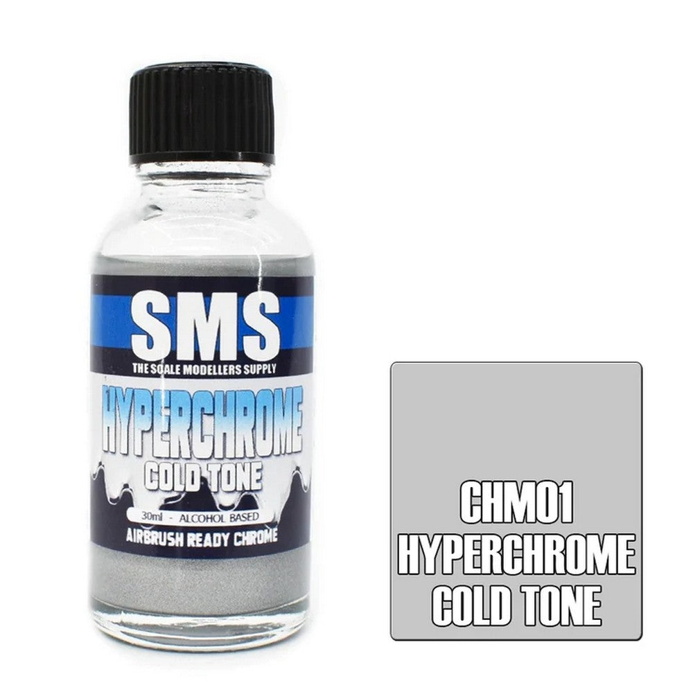 SMS Airbrush paint 30Ml Hyperchrome Cold Tone Alcohol Base Scale Modellers Supply