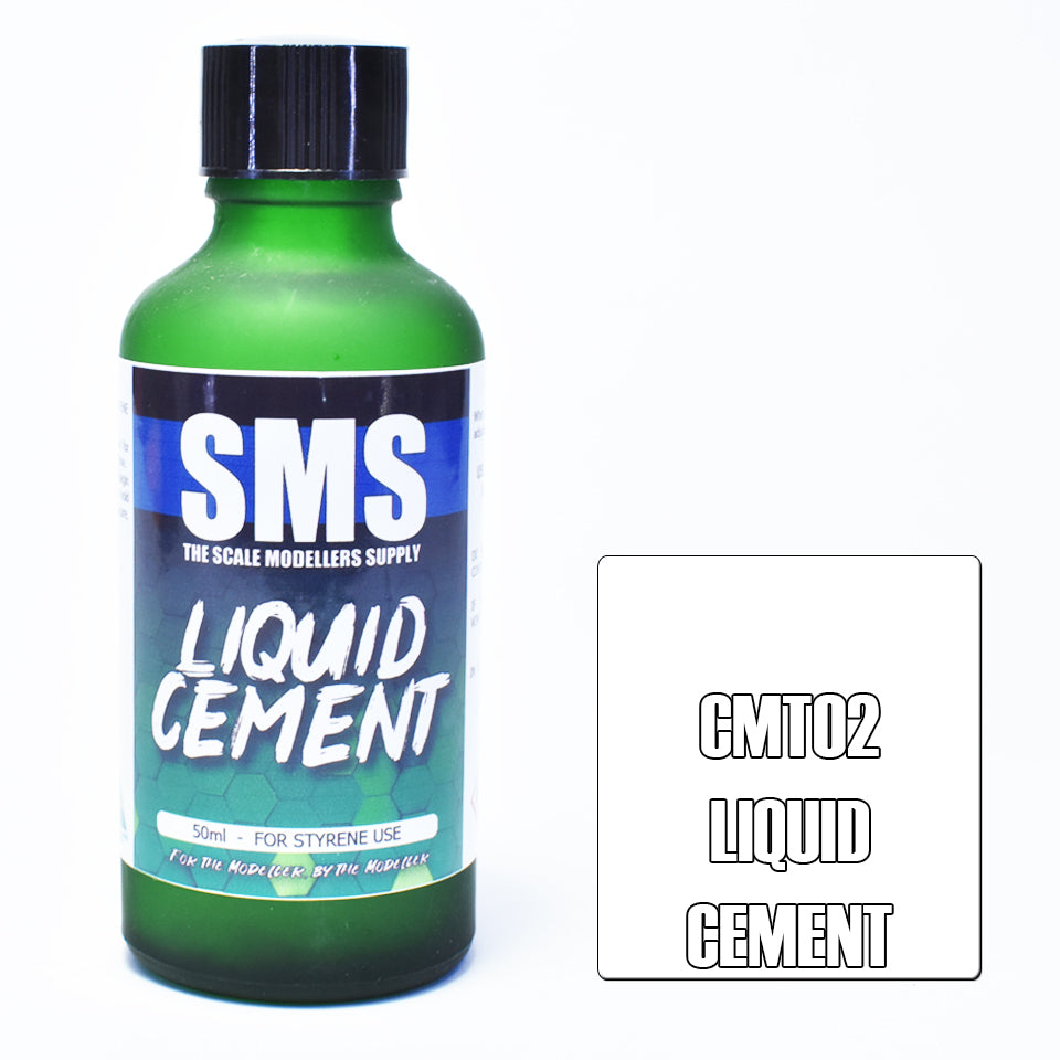 SMS Airbrush paint 50Ml Liquid Cement For Styrene Use Scale Modellers Supply
