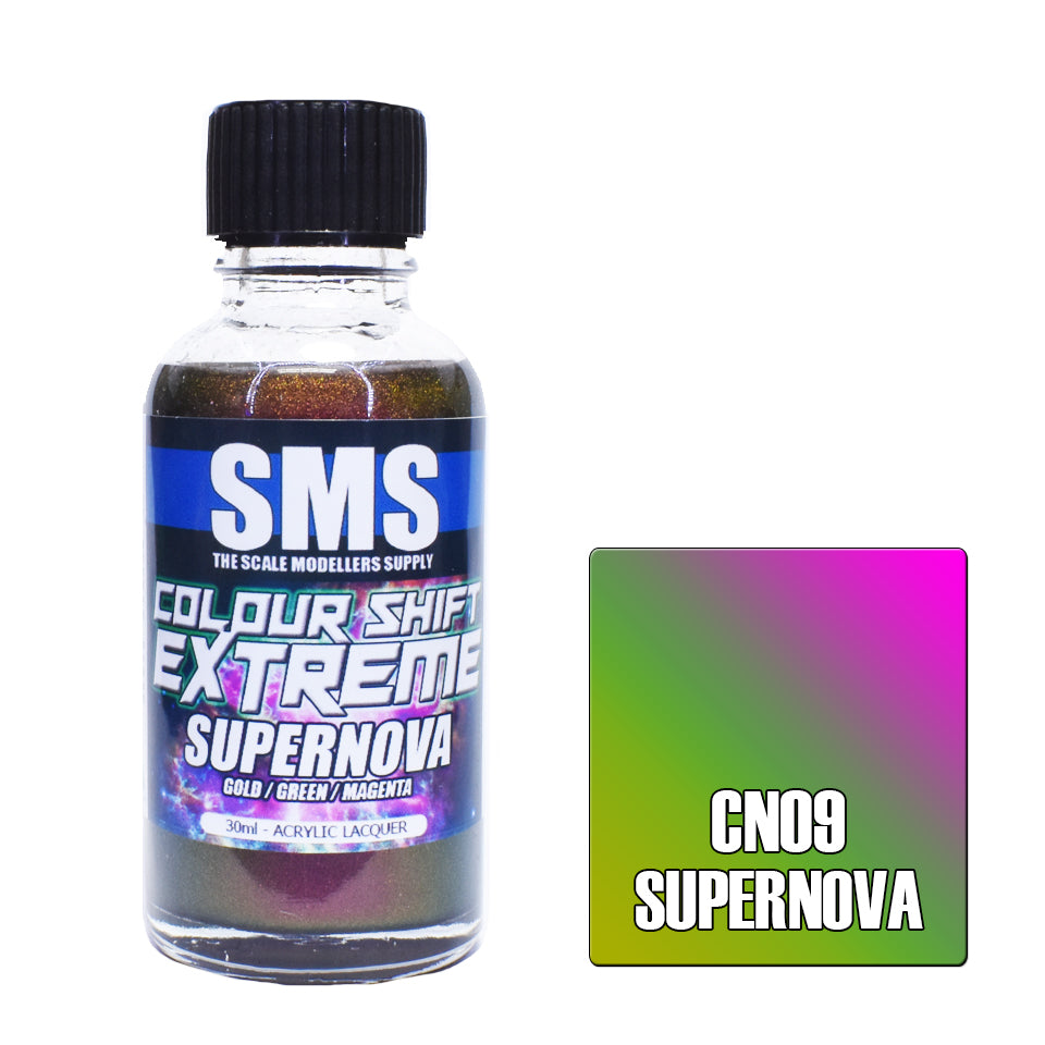 SMS Airbrush paint 30Ml Colour Shift Extreme Supernova Acrylic Lacquer Scale Modellers Supply