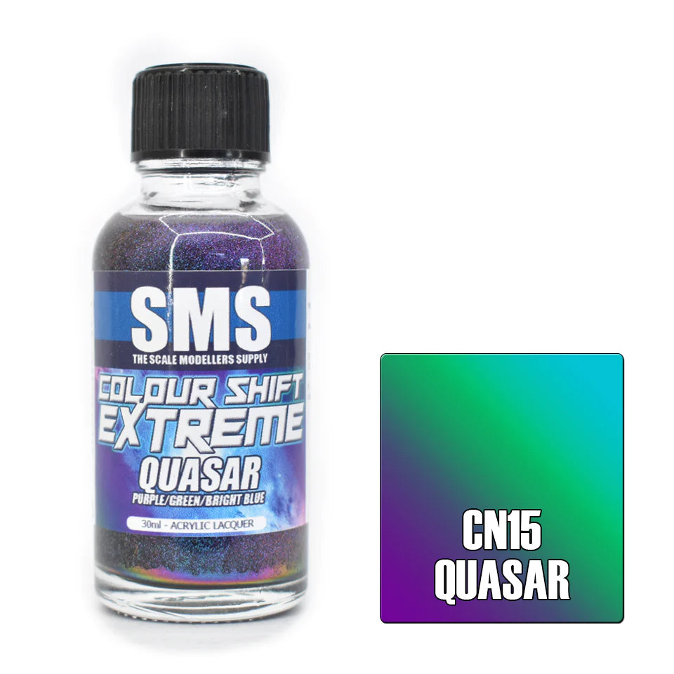 SMS Airbrush paint 30Ml Colour Shift Extreme Quasar Acrylic Lacquer Scale Modellers Supply