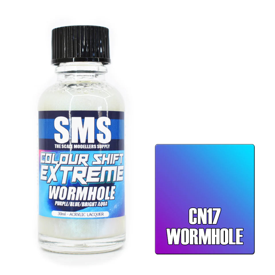 SMS Airbrush paint 30Ml Colour Shift Extreme Wormhole Acrylic Lacquer Scale Modellers Supply