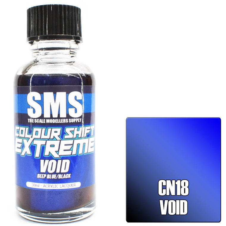 SMS Airbrush paint 30Ml Colour Shift Extreme Void Acrylic Lacquer Scale Modellers Supply