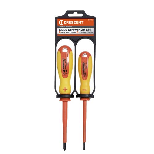 CRESCENT 1000V 2 PCE SCREWDRIVER SET PH2 AND SL4