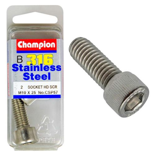 Champion 316/A4 M10 X 25 Socket Hd Set Screw C