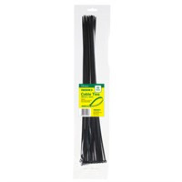 Cable Tie Black 580X 12mm Pkt25