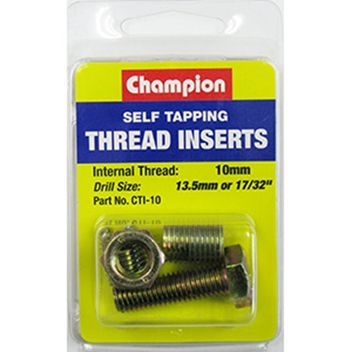 Champion S/Tapp. Thread Insert - M10 X 1.50mm -2Pk