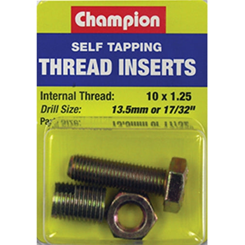 Champion S/Tapp. Thread Insert - M10 X 1.25mm -1Pk