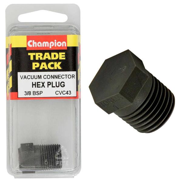 Champion Hex Taper Plug 3/8In Bsp