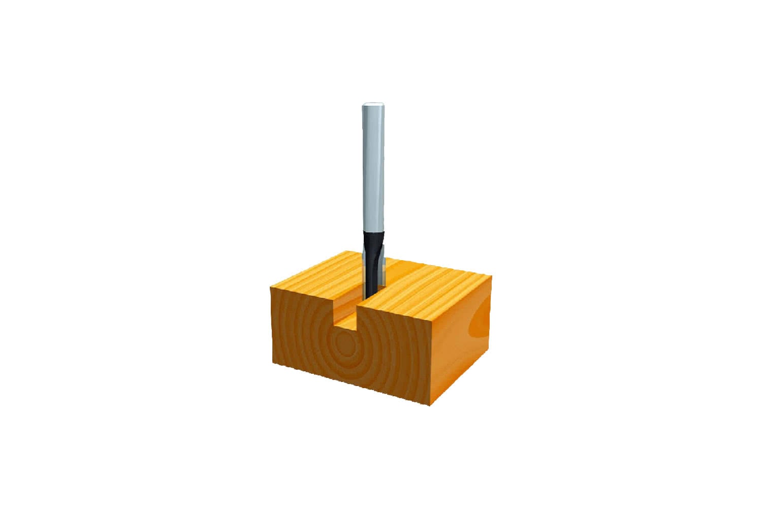 Makita HM/TC 1/4" 8mm Straight Router Bit