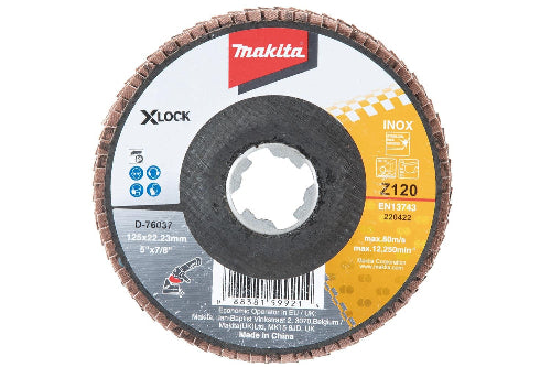 Makita Flap disc 125mm #120 X-LOCK