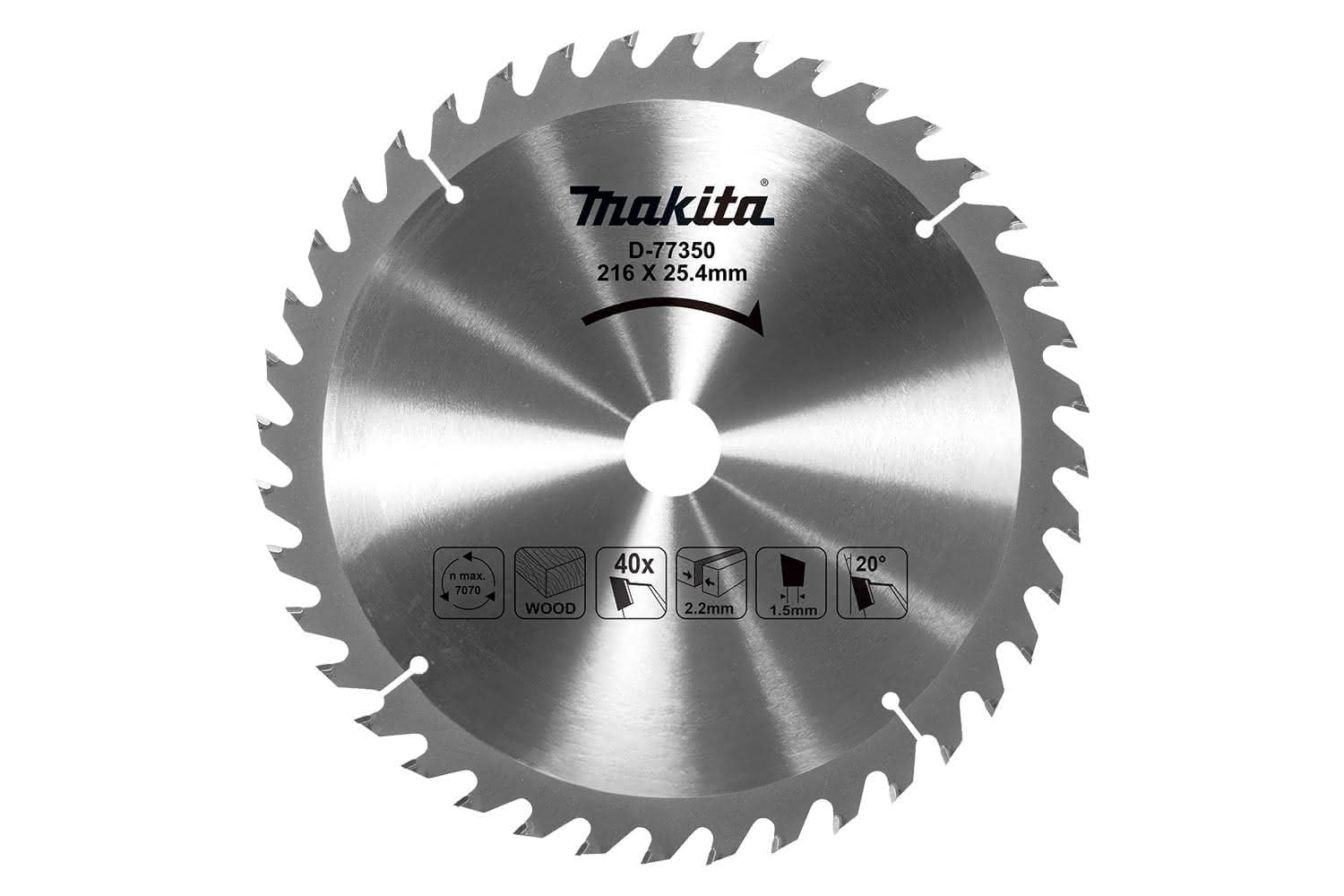 Makita TCT Saw Blade for wood 216mm