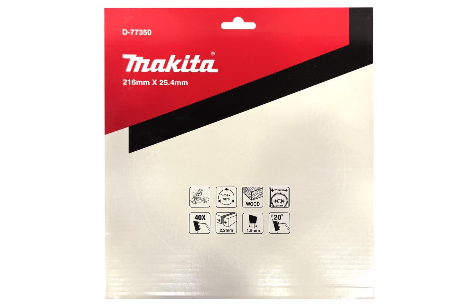 Makita TCT Saw Blade for wood 216mm