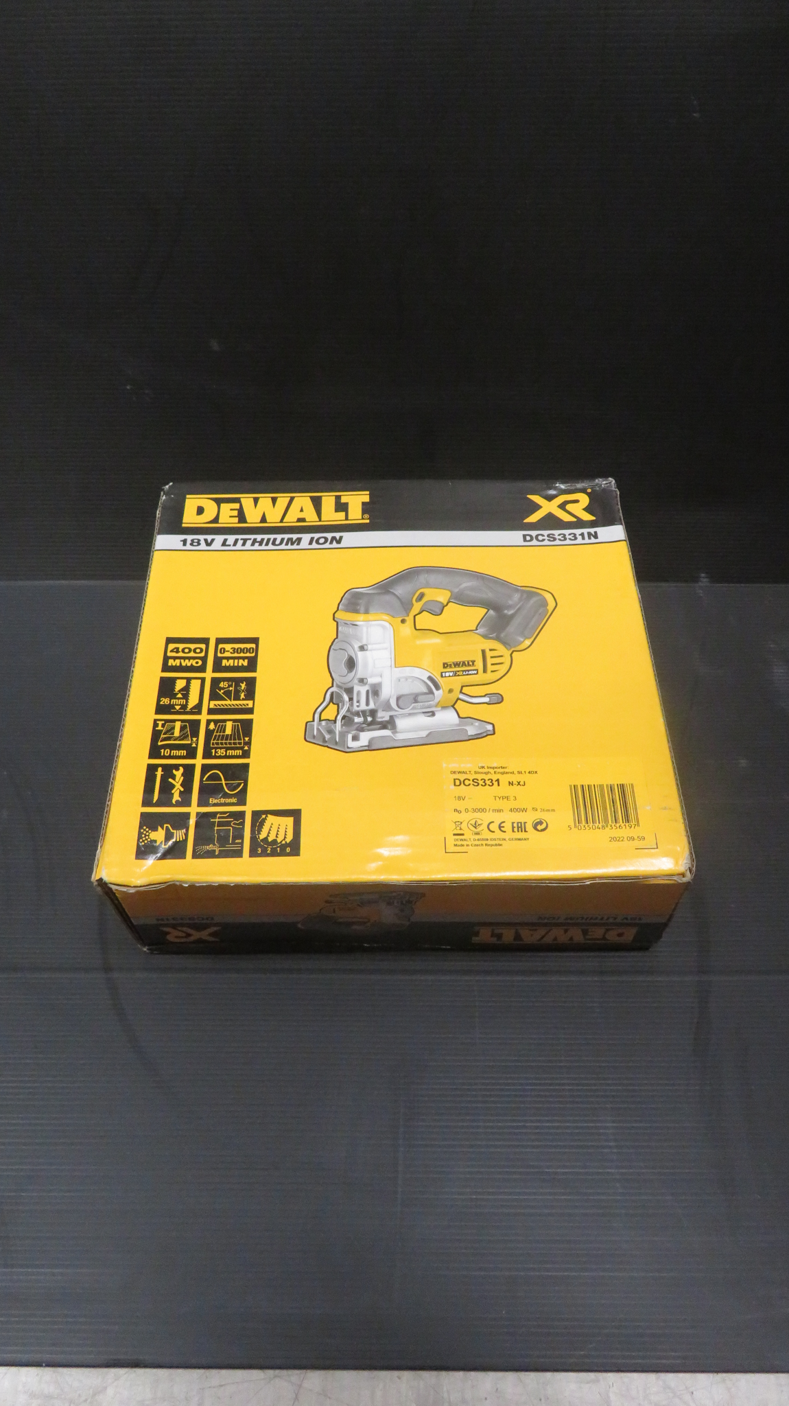DEWALT ZODIAC 18V JIGSAW BARE IN CARTON