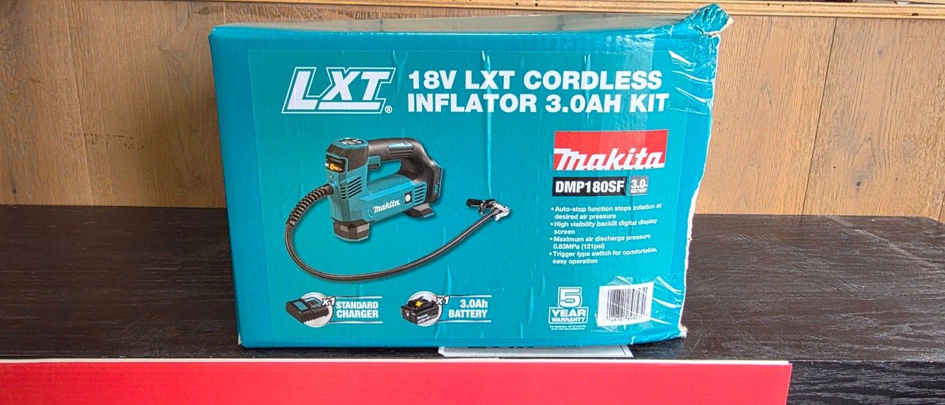 Makita 18V Lxt inflator 120Psi 3Ah