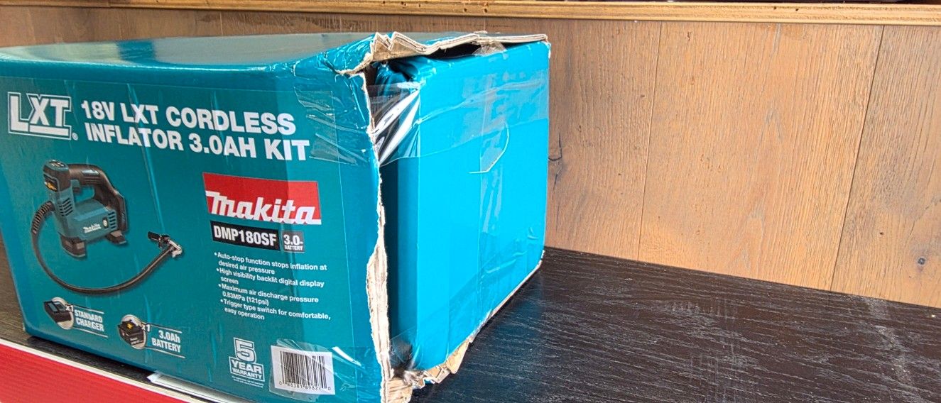 Makita 18V Lxt inflator 120Psi 3Ah