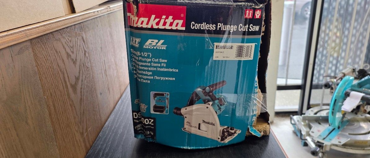 Makita 18Vx2 Lxt Bl Plunge Saw 165mm - Skin Only