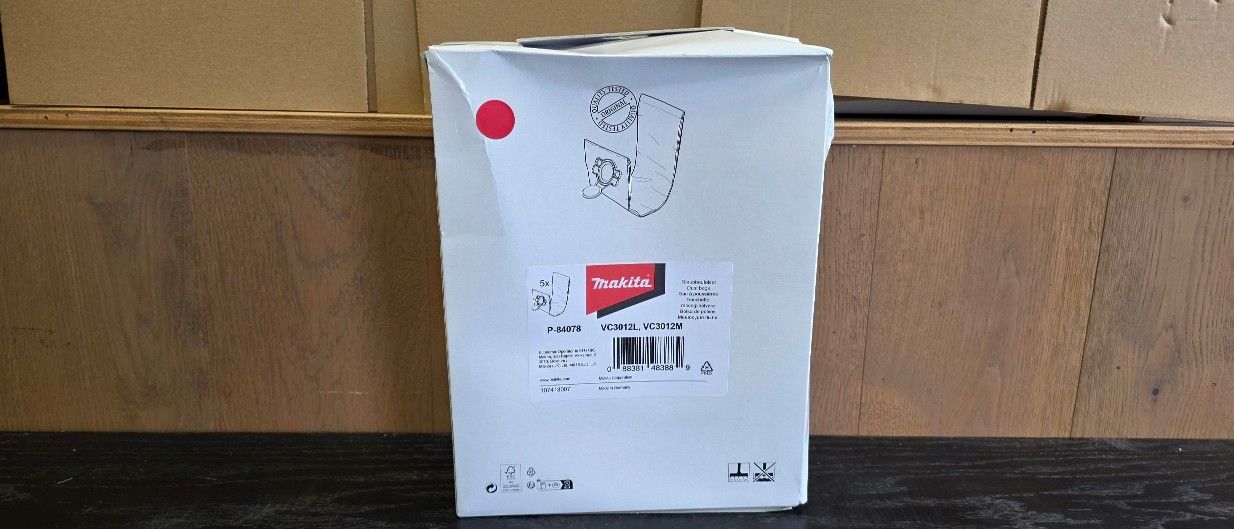 Makita 5-PK FILTER BAG FLEECE VC3012