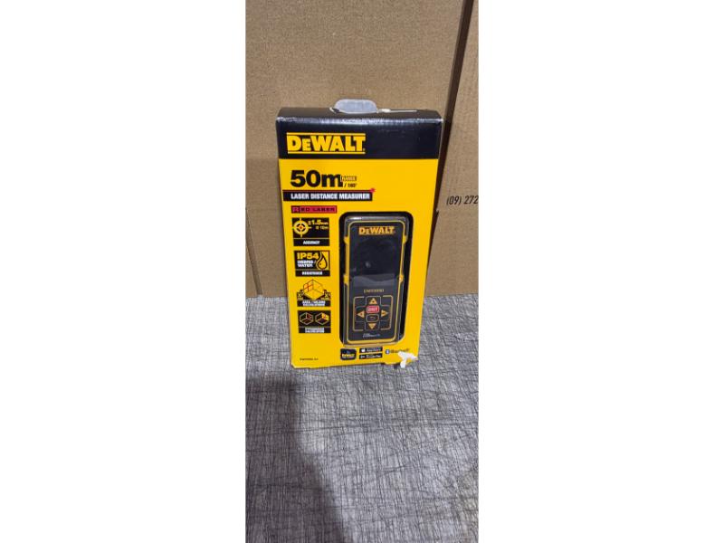 DEWALT 50Mtr Laser Distance Measurer LDM Calculates Lin
