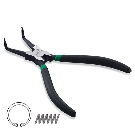 Toptul Plier Circlip Int Bent Tip 12"