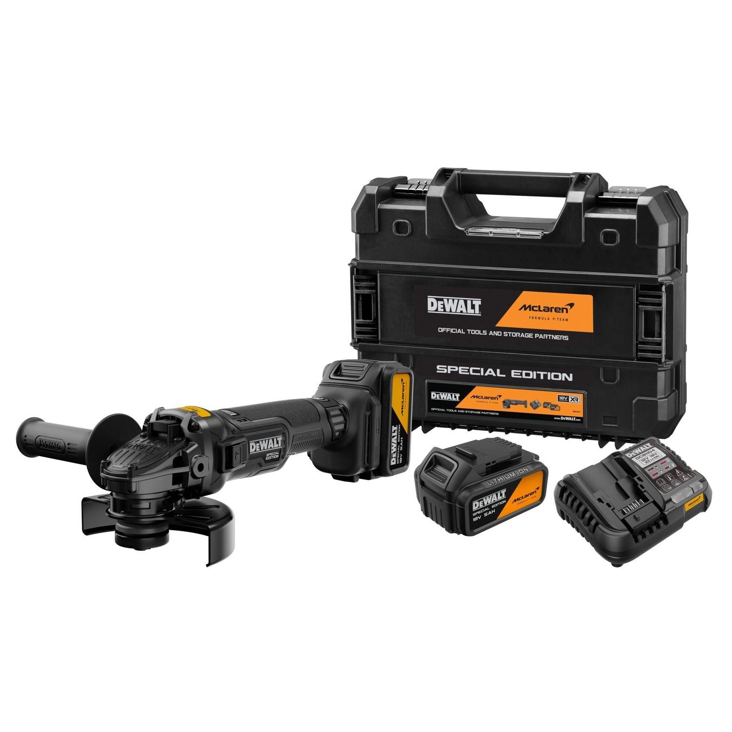 Dewalt McLaren 18V XR GRINDER KIT - 2X 5AH