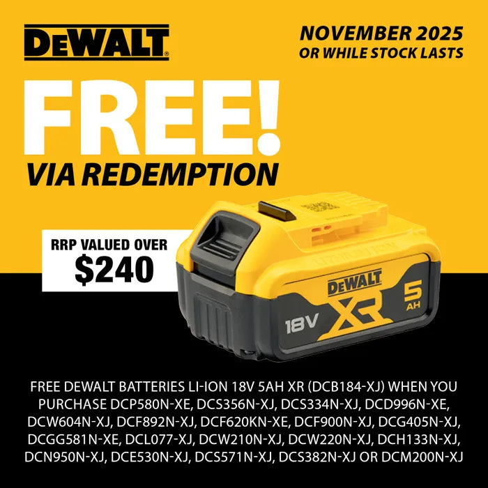 DeWalt 18V XR Grease Gun - Bare Unit WITH DCB184-XE