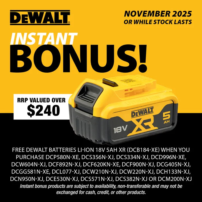 Dewalt 18V XR Compact Task Light with Free DCB184-XE