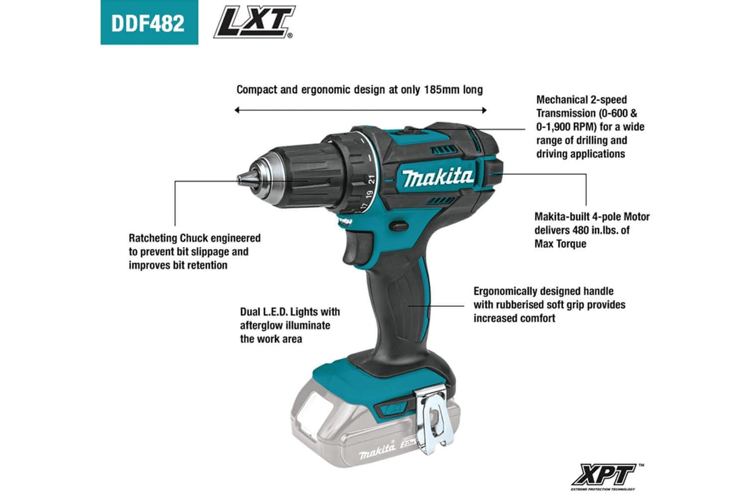 Makita 18V Lxt Driver Drill Skin