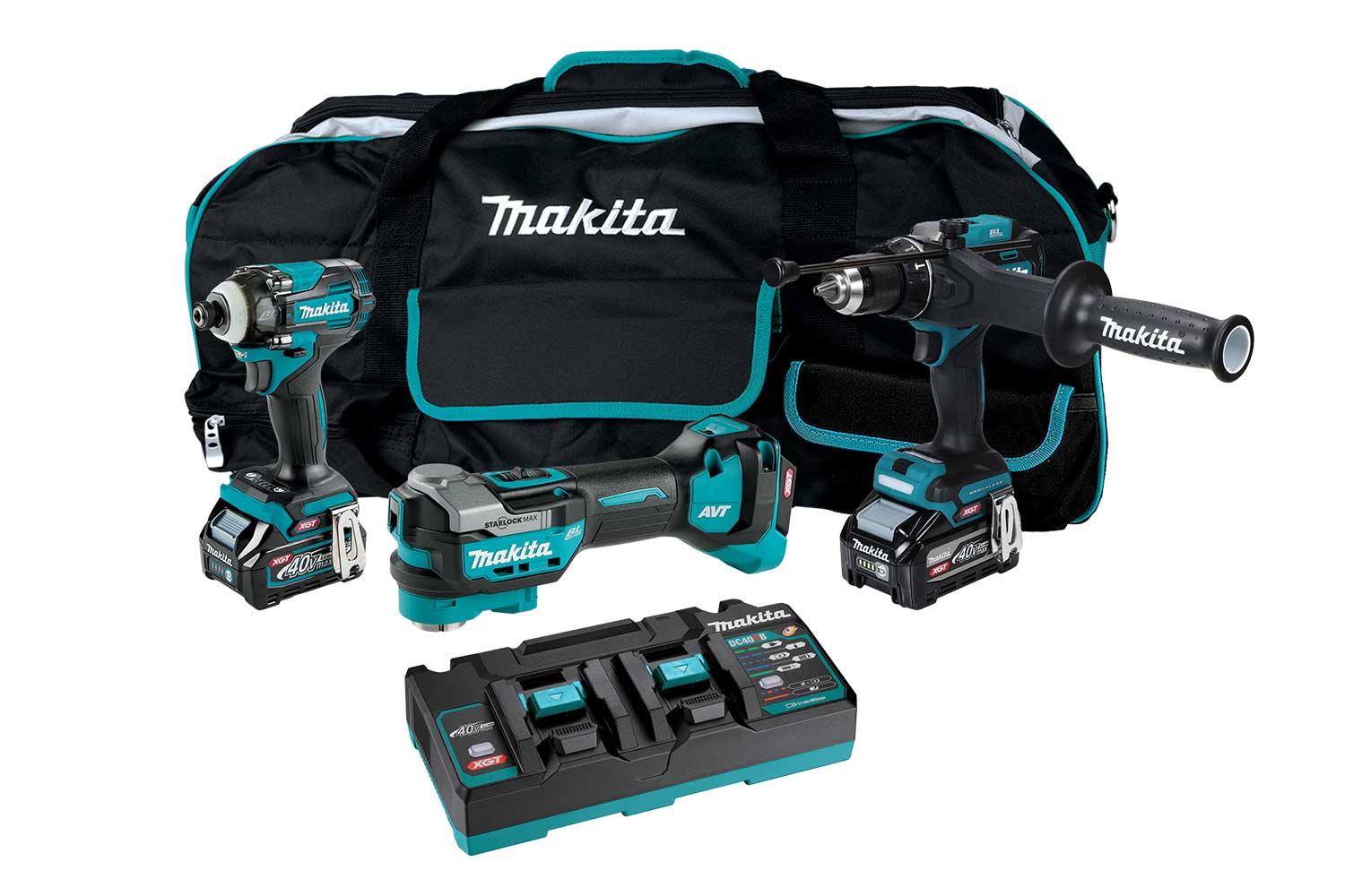 Makita 40Vmax Brushless 3-Pc. Combo (2.5Ah/ 4.0Ah) Kit