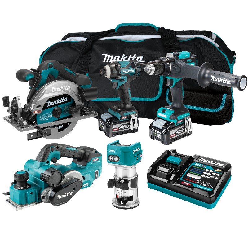 Makita 40Vmax XGT 5-Pc.Brushless Cordless Combo Kit (4.0Ah)