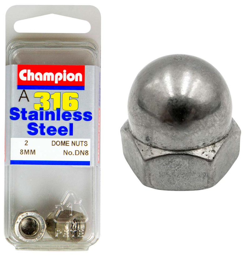 Champion 316/A4 M8 Dome Nut C