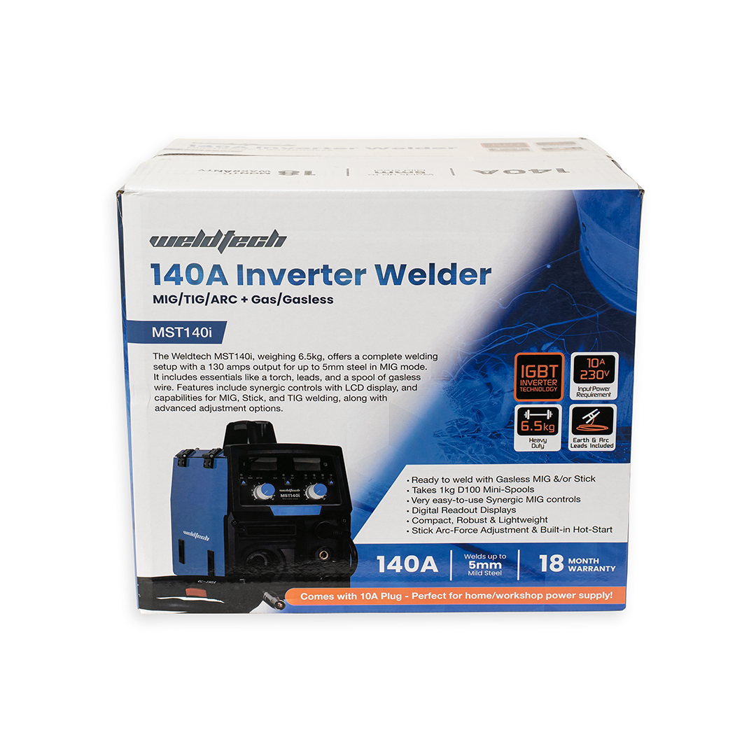 WT 140A Gas/Gasless Mig/Tig/Arc Inverter Welder
