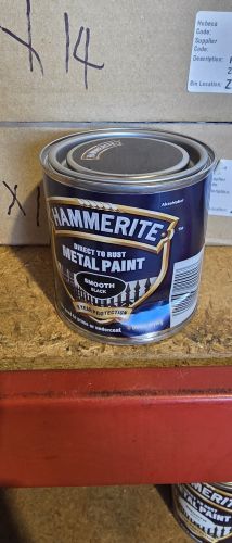 Damaged Tin Hammerite Smooth 250 mL Black