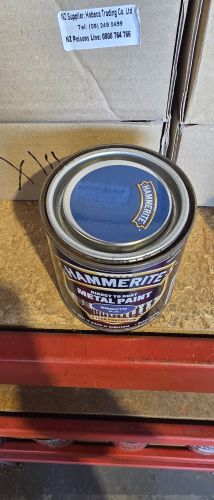 Damaged Tin Hammerite Smooth 250 mL Blue