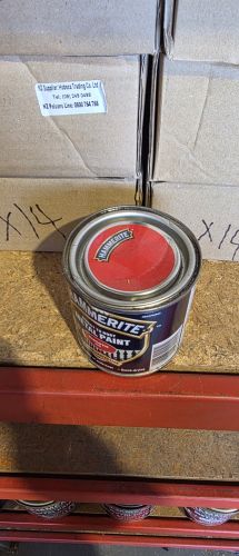 Damaged Tin Hammerite Smooth 250 mL Red