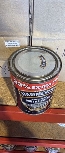 Damaged Tin Hammerite Smooth 750 mL Silver 33% Extra Free