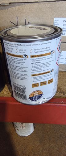 Damaged Tin Hammerite Smooth 750 mL White