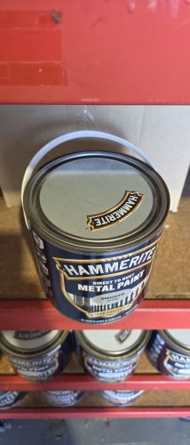 Damaged Tin Hammerite Smooth 2.5 L Silver