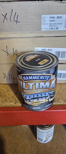 Damaged Tin Hammerite Ultima Metal Matt 750 mL Black