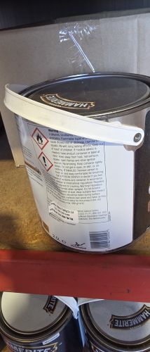 Damaged Tin Hammerite Hammered 2.5 L Black