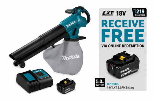 Makita 18V LXT BLOWER VAC T-NOZZLE 1x5ah Kit