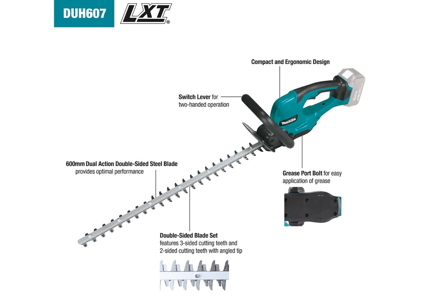 Makita 18V HEDGE TRIMMER 600mm