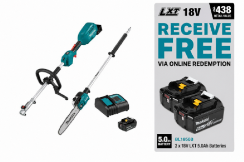 Makita DUX18Z, EY403MP, 1x 5.0Ah battery , standard charger