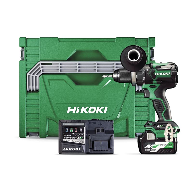 Hikoki 36V Brushless 13mm 155Nm Impact Drill Kit w 1x BSL36A18