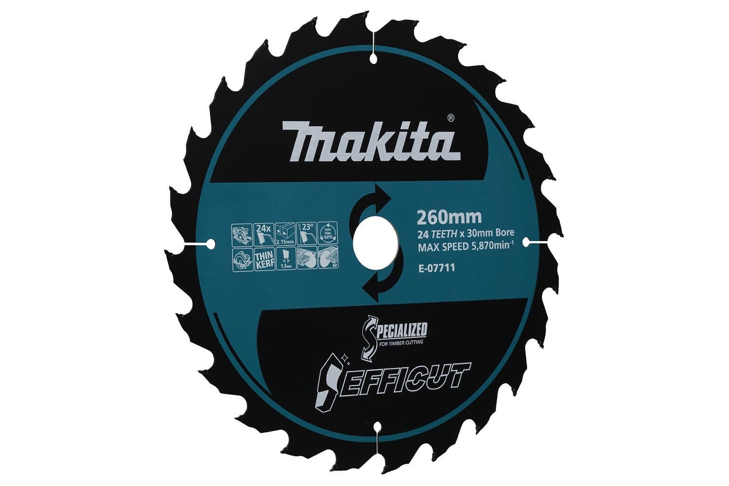 Makita EFFICUT WOOD 260x30x24T RS002G