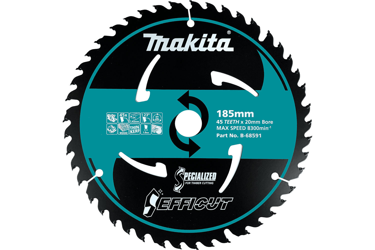 Makita EFFICUT 185mm 24T/45T Twin Pack