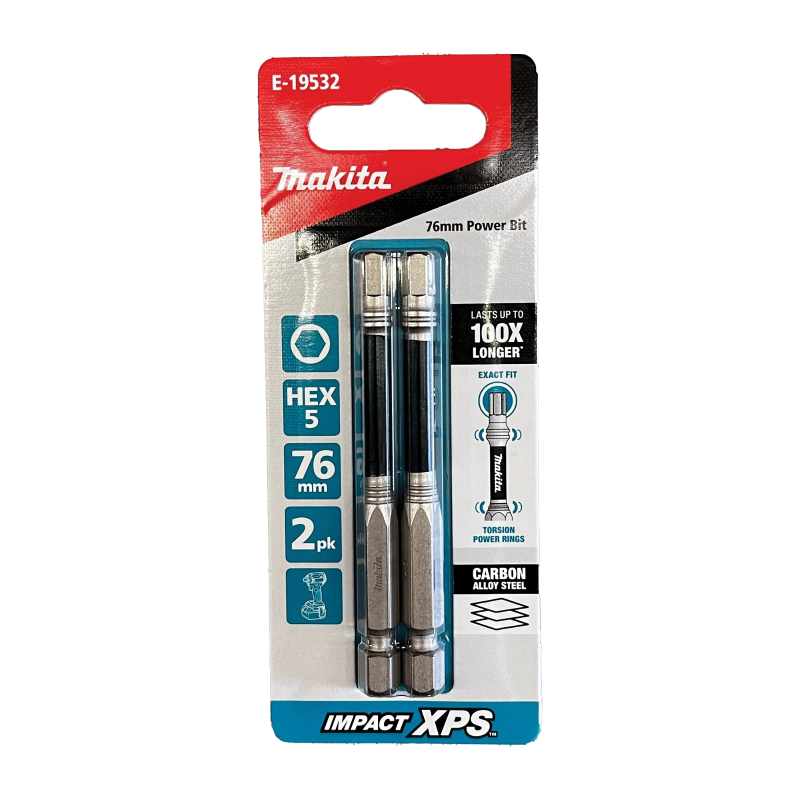 Makita IMPACT XPS Hex 5 x75mm 2PK