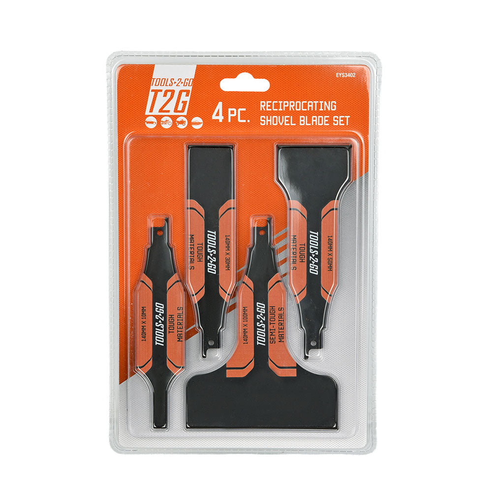 T2G 4pc Reciprocating Shovel Blade Set